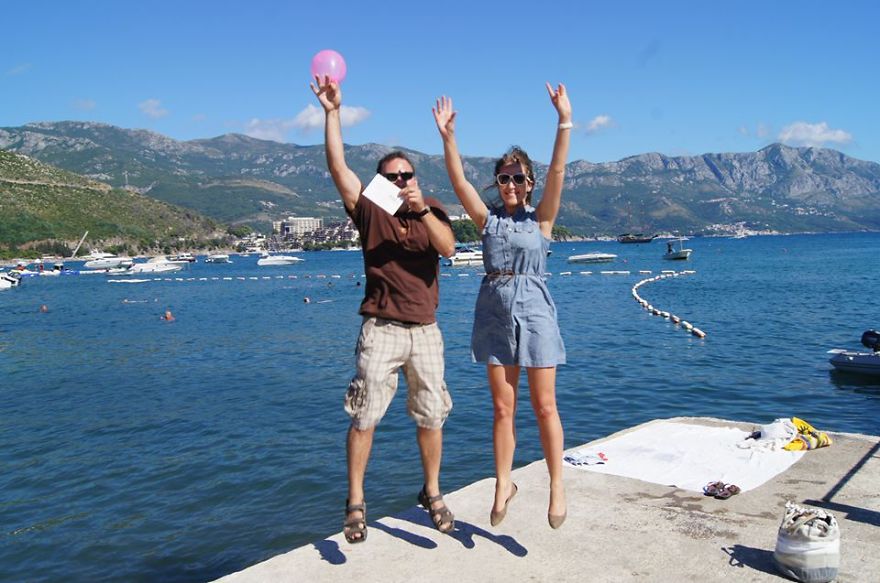 We Travel For Our Dad And Send Him Postcards To Heaven