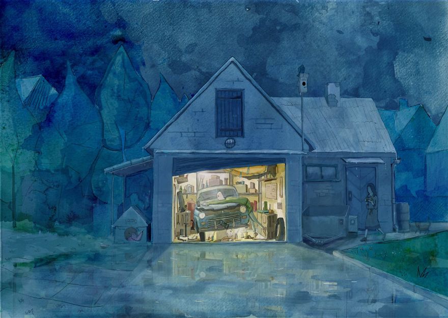 Around The World With Watercolor Illustrations