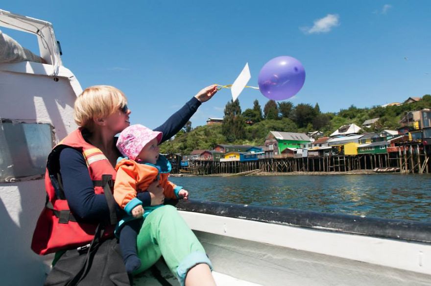 We Travel For Our Dad And Send Him Postcards To Heaven