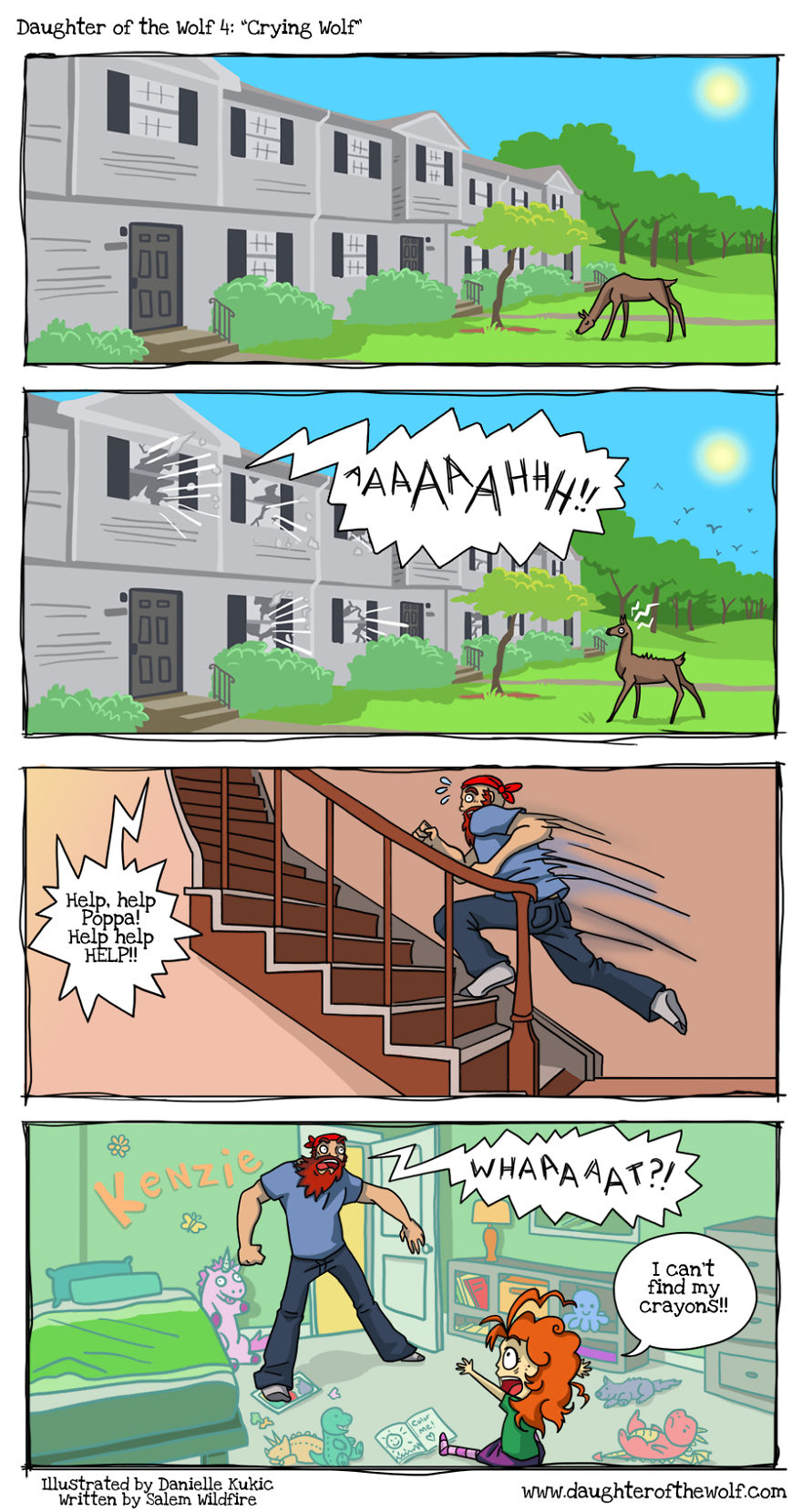 Daughter Of The Wolf: Funny Comics About A Stay-at-home Dad And His Daughter