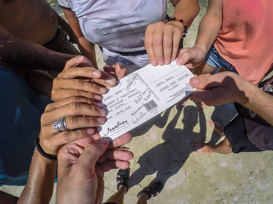 We Travel For Our Dad And Send Him Postcards To Heaven