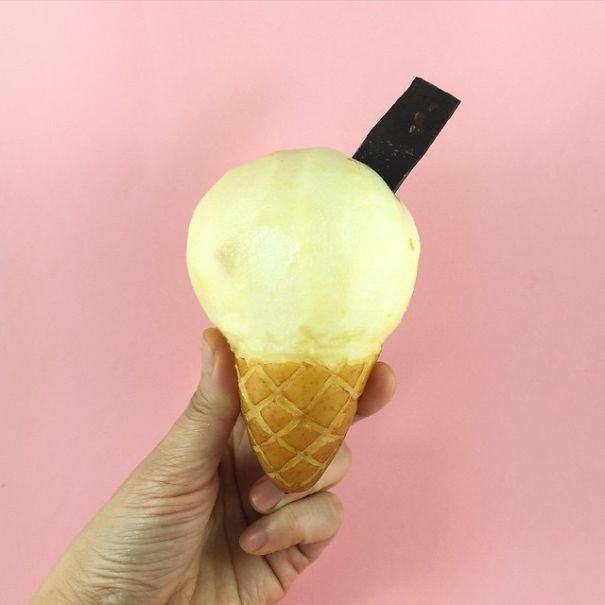 I Turn Fruits & Vegetables Into Hotdogs, Burgers, Ice Cream & Cakes