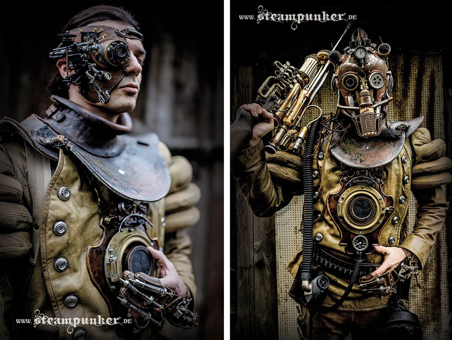 I Hand-Craft Steampunk Costumes From Old Parts For Movies