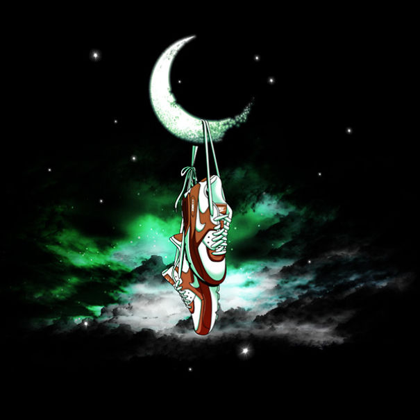 This Is How I Imagine Our Moon's Adventures In Space