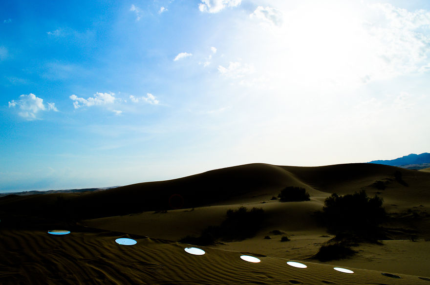 I Create Mirror Installations On Deserts And Pathways In Iran I Create Mirror Installations On Deserts And Pathways In Iran