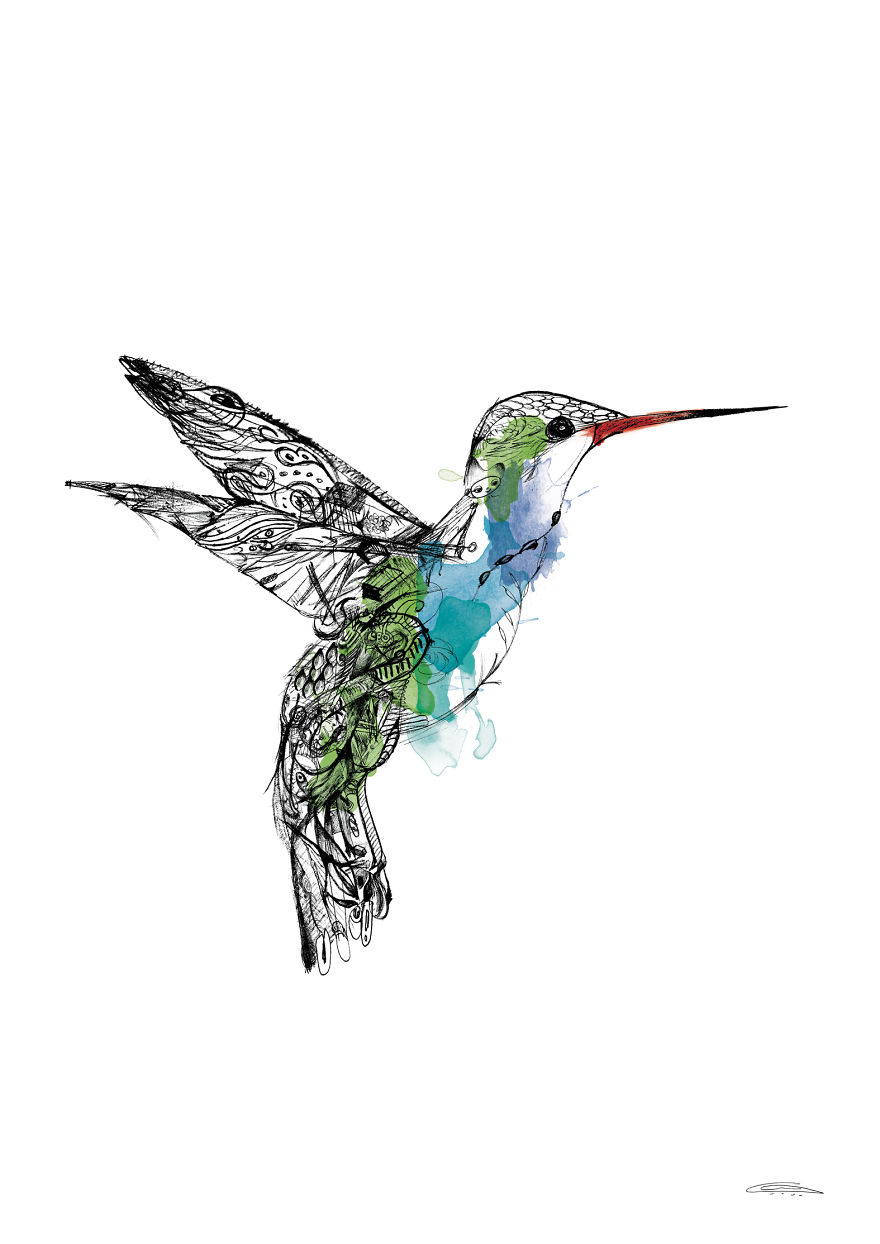 I Merge 100s Of Smaller Doodles Into Larger Illustrations