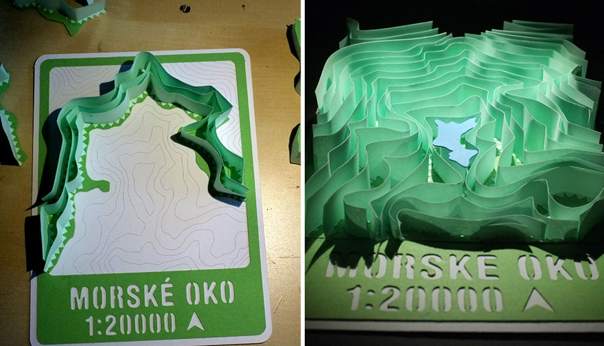 I Make 3d Terrain Models From Paper