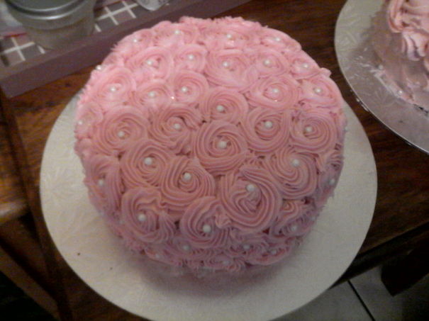 Pink Roses Cake