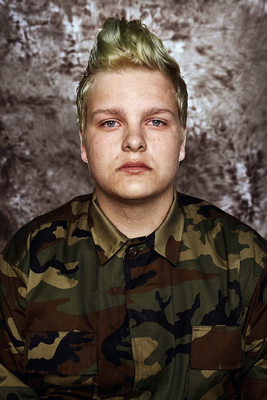 14 Powerful Portraits Of Men Reacting To New Mandatory Army Draft In Lithuania