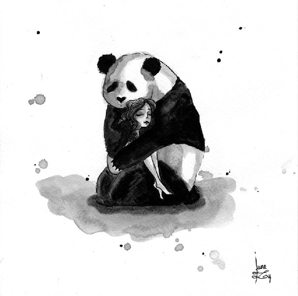 Panda & Maiden Ink Illustrations: I Never Used Ink Before And I Truly Enjoyed It Panda & Maiden Ink Illustrations: I Never Used Ink Before And I Truly Enjoyed It