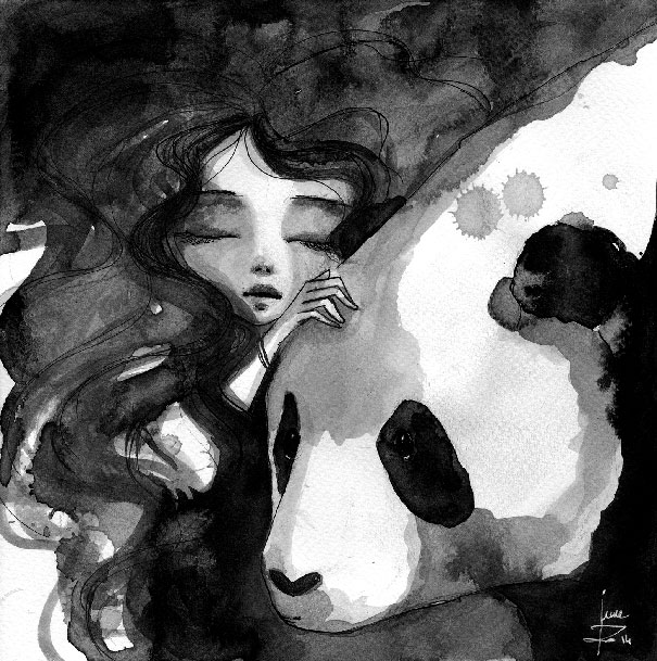 Panda & Maiden Ink Illustrations: I Never Used Ink Before And I Truly Enjoyed It Panda & Maiden Ink Illustrations: I Never Used Ink Before And I Truly Enjoyed It