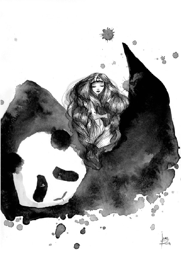 Panda & Maiden Ink Illustrations: I Never Used Ink Before And I Truly Enjoyed It Panda & Maiden Ink Illustrations: I Never Used Ink Before And I Truly Enjoyed It