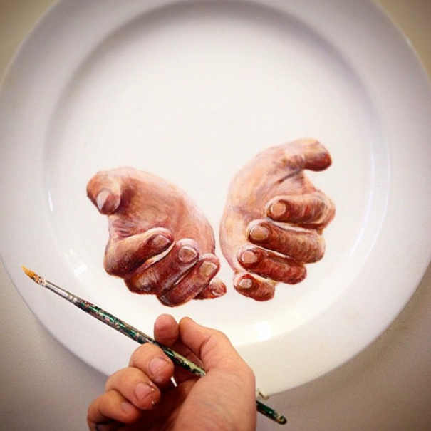 My Hyper-Realistic Plate Art That I Call "Plart"