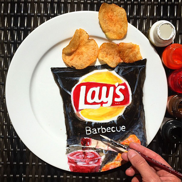 My Hyper-Realistic Plate Art That I Call "Plart"