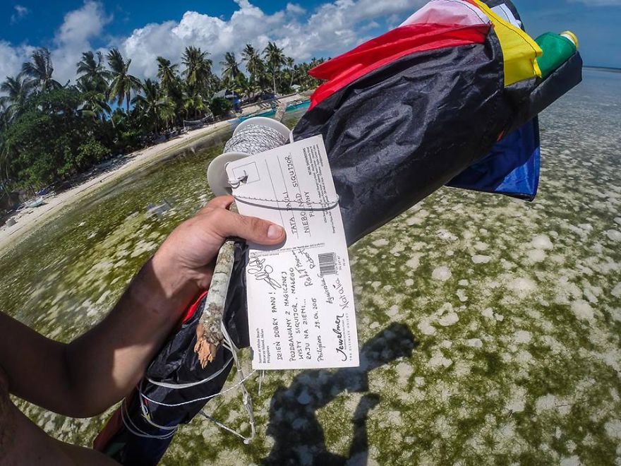 We Travel For Our Dad And Send Him Postcards To Heaven