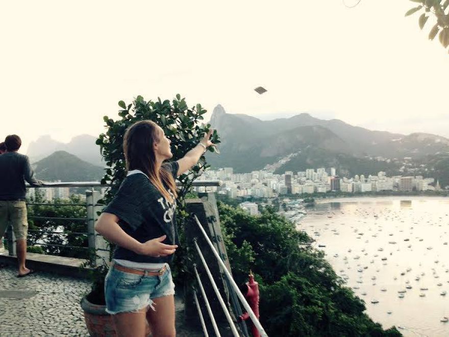 We Travel For Our Dad And Send Him Postcards To Heaven