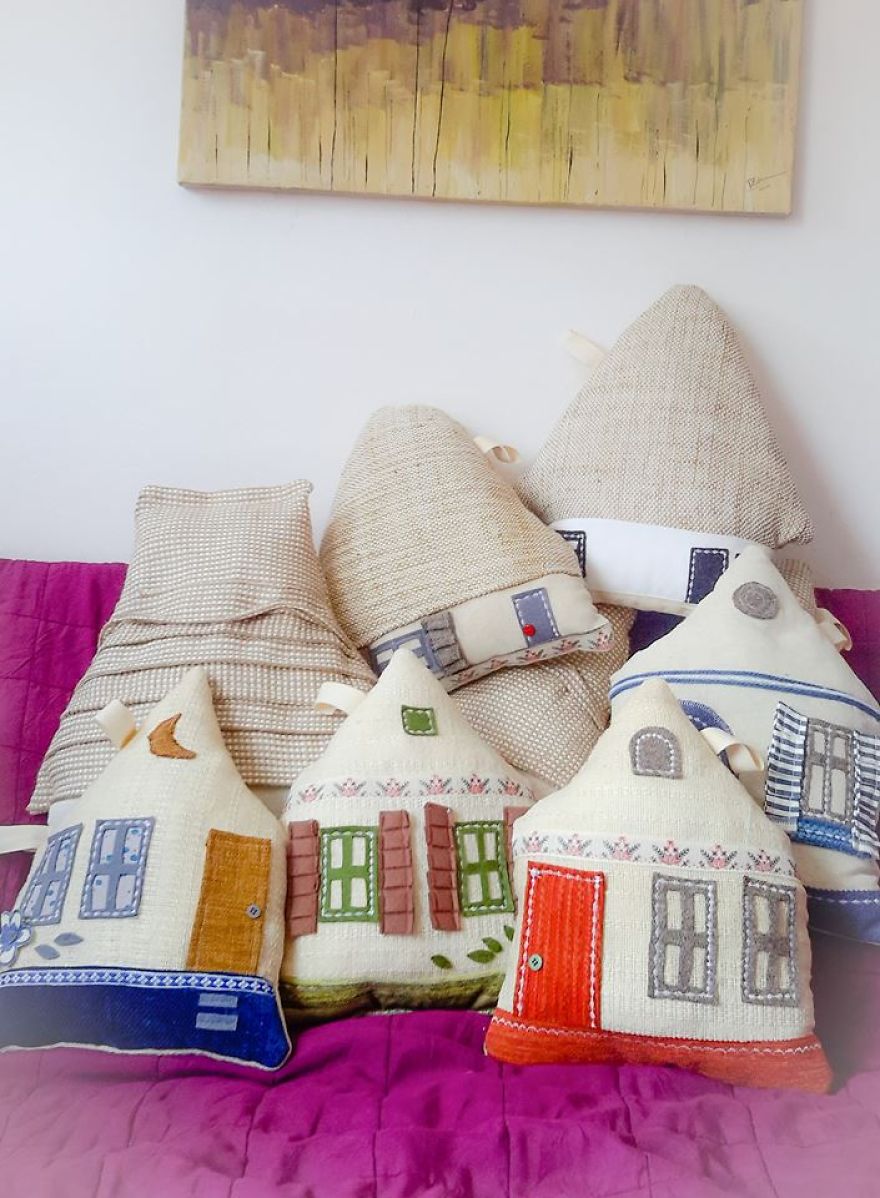 Inspired By My Childhood Memories In Romania, I Create Architectural Pillows