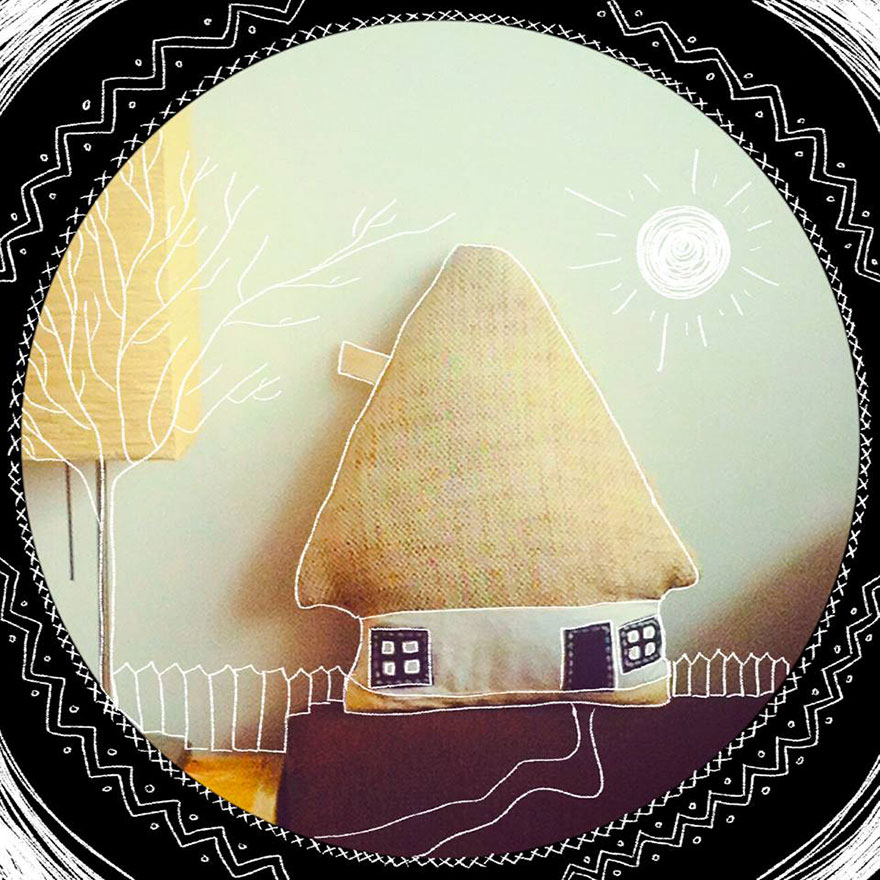 Inspired By My Childhood Memories In Romania, I Create Architectural Pillows