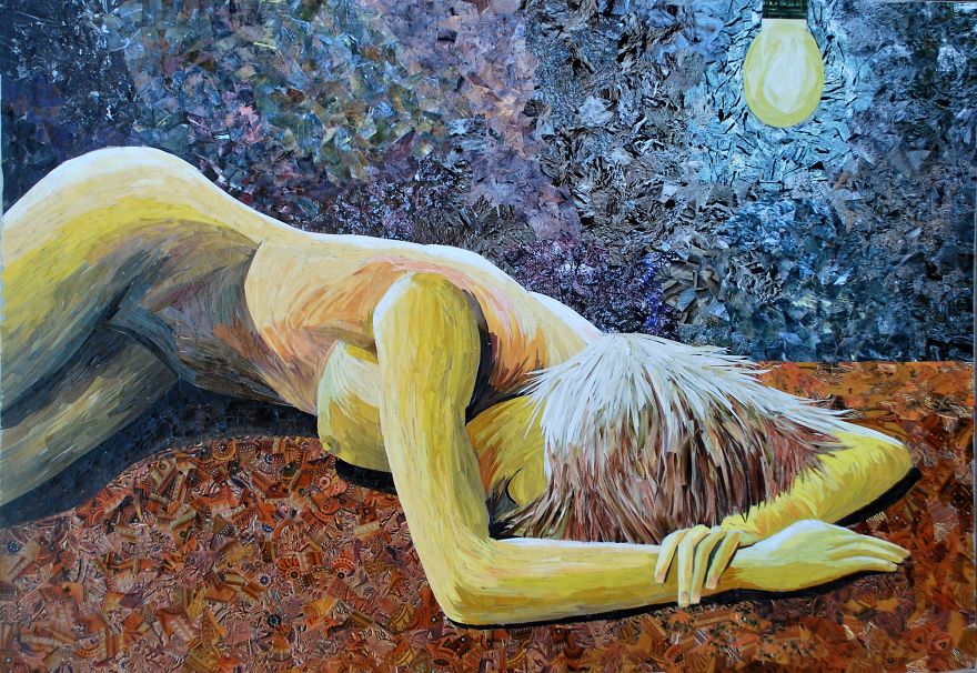 I Create Oil Painting Illusions With 1000s Pieces Of Paper I Create Oil Painting Illusions With 1000s Pieces Of Paper