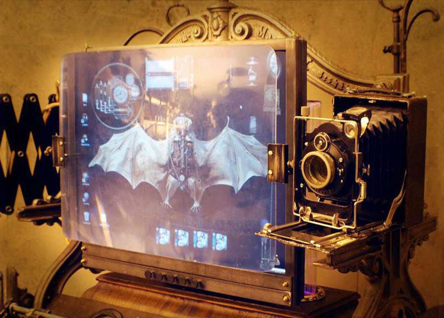 Fully Functional Steampunk Computer Made From Old Materials