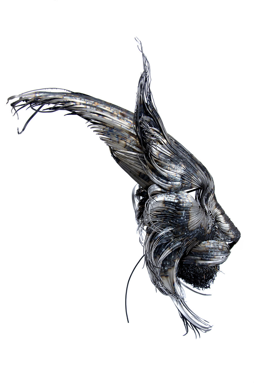I Hand-Craft Animal Masks From Hammered Steel I Hand-Craft Animal Masks From Hammered Steel