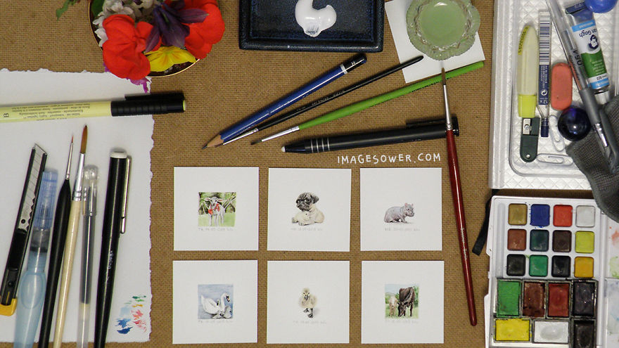 Tiny Spring: Illustrator Turns Random Instagram Photos Into Miniature Paintings Tiny Spring: Illustrator Turns Random Instagram Photos Into Miniature Paintings