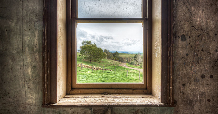 Windows Of Abandoned Rooms With Mystic Views