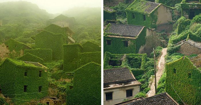 Abandoned Chinese Fishing Village Being Swallowed By Nature
