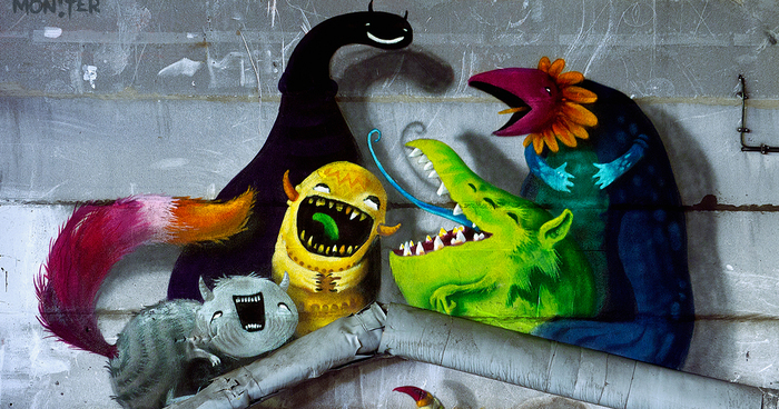 Monzter: Artist Hides Monster Murals Inside Abandoned Buildings In Berlin