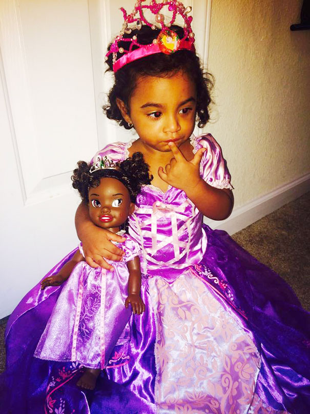 Girl And Her Look Alike Doll