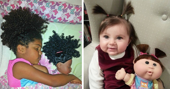 48 Babies Who Look Just Like Their Toy Dolls
