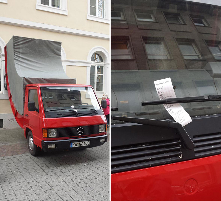 bent-truck-parking-ticket-germany-Erwin-Wurm-6 bent-truck-parking-ticket-germany-Erwin-Wurm-6