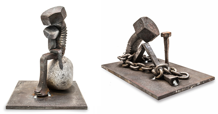 Bolt Poetry: Blacksmith Gives Emotion To Steel By Bending It Into Human Shapes