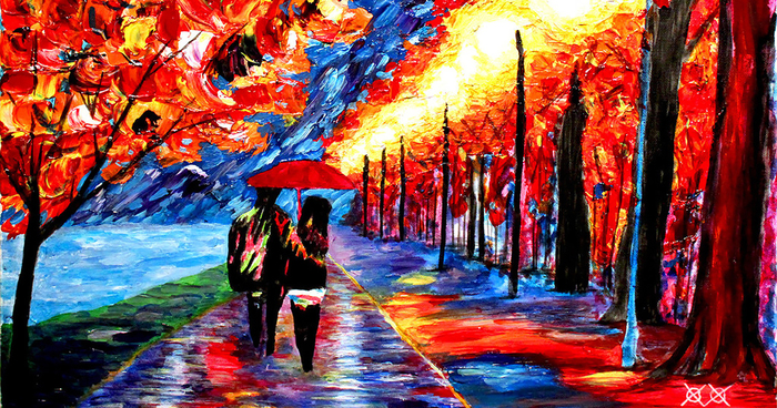 Blind Painter Uses Touch And Texture To Create Incredibly Colorful Paintings