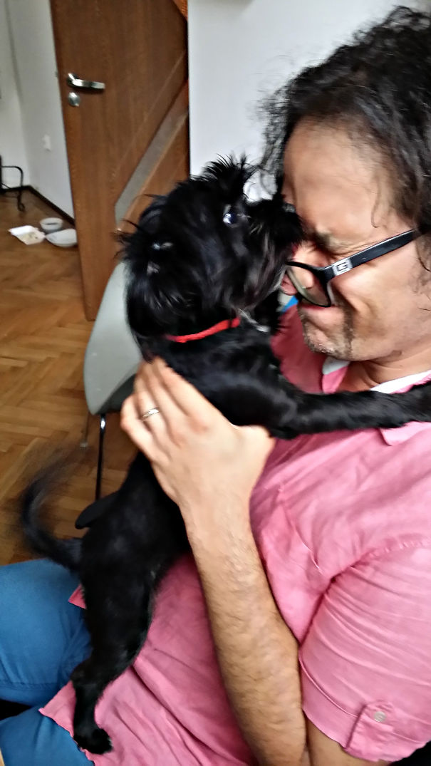 Charlie Cleaning My Glasses. I Can See Clearly Now That's Friday.