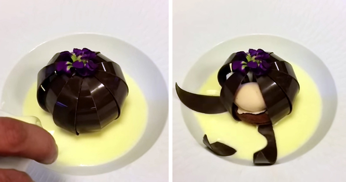 Unbelievable Chocolate Dessert That Blooms Like A Flower