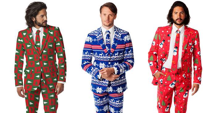 Ugly Christmas Sweaters Turned Into Stylish Suits