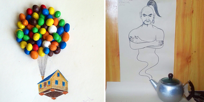 I Draw Interactive Illustrations Using Everyday Objects