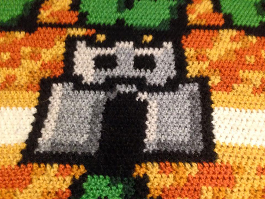 crocheted-super-mario-blanket-kjetil-nordin-9 crocheted-super-mario-blanket-kjetil-nordin-9