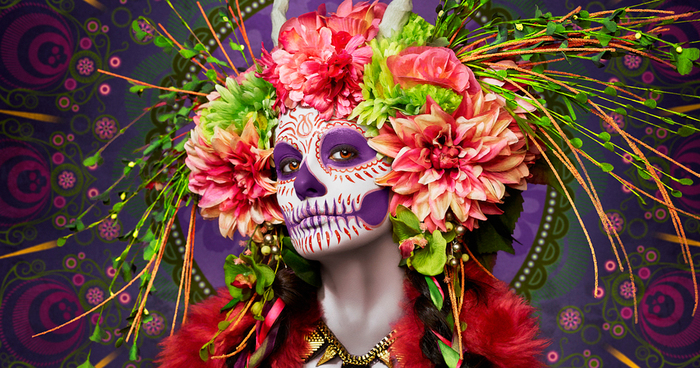 Las Muertas: Deadly Beauties Pose In Colorful Tribute To Day Of The Dead