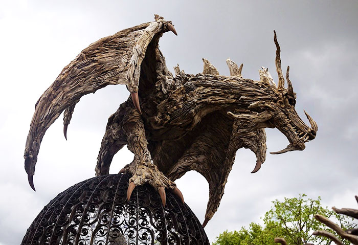 Driftwood Dragons And Beast Sculptures By James Doran-Webb