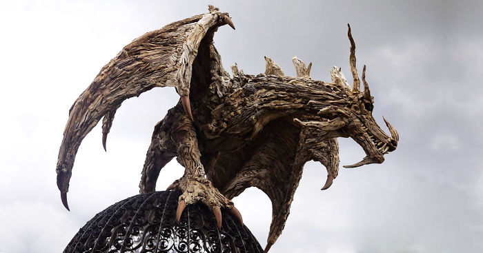 Driftwood Dragons And Beast Sculptures By James Doran-Webb