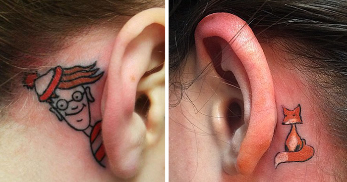 58 Creative Ear Tattoos That Would Make Mike Tyson Hungry