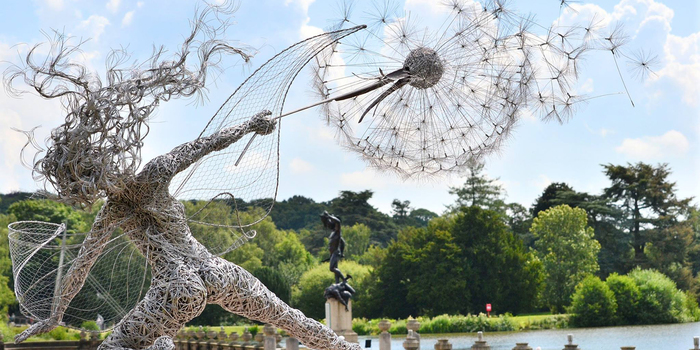 Dramatic Fairy Sculptures Dancing With Dandelions By Robin Wight