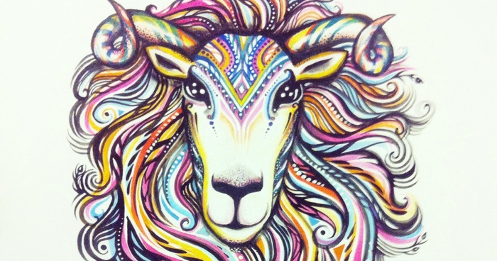 The Sheep: My Watercolor Illustration For The Year Of The Sheep