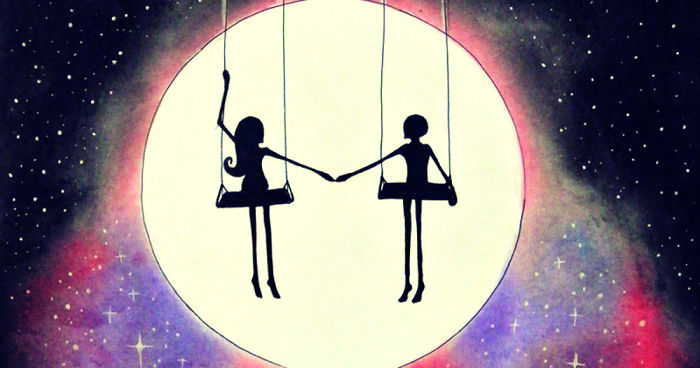 Dream-like Fantasy Drawings Done With Pen And Pastel