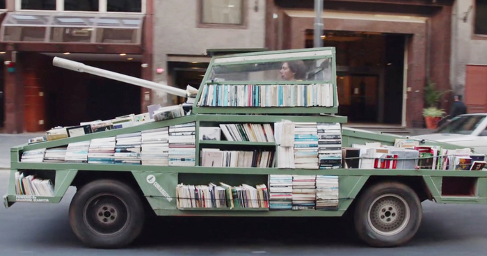 Weapon Of Mass Instruction: Artist Creates A Tank That Delivers Free Books