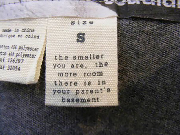 The Smaller You Are, The More Room There Is In Your Parents Basement