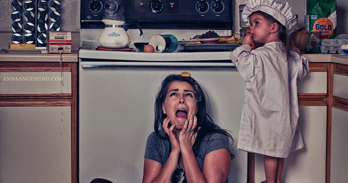 Funny Photo Series Shows Chaotic Life Of A Stay-At-Home Mother