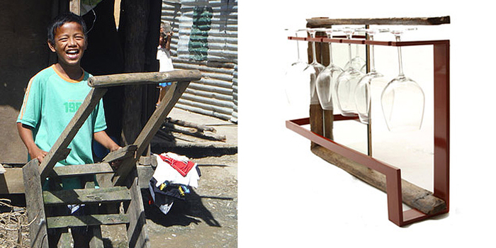 Designer Bernardo Urbina Makes Unique Furniture From Debris To Help Typhoon Victims